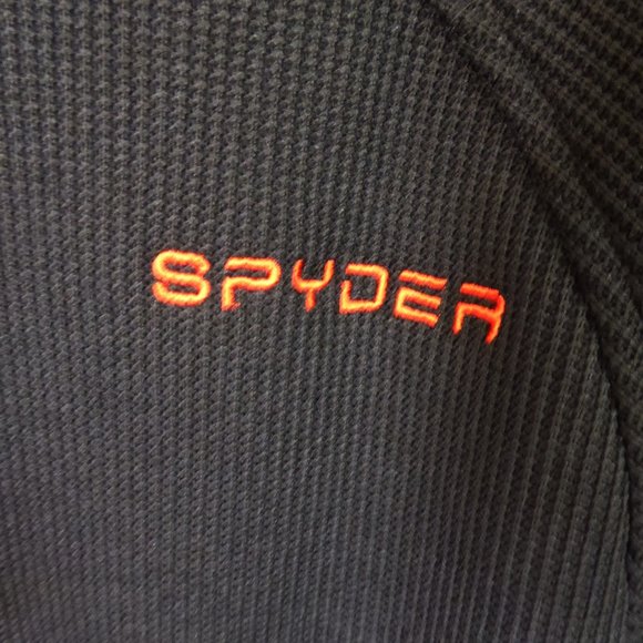 SPYDER BRAND LONG SLEEVE MENS BLACK ¾ ZIPPER LONG SLEEVE JACKET (NEW WITH TAGS) - Picture 11 of 13